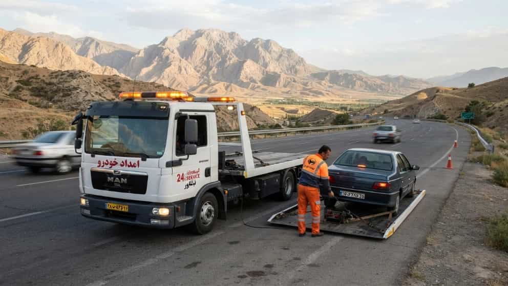 خدمات امداد خودرو و خودروبر شبانه روزی در نیشابور با امداد خودرو دهنوی